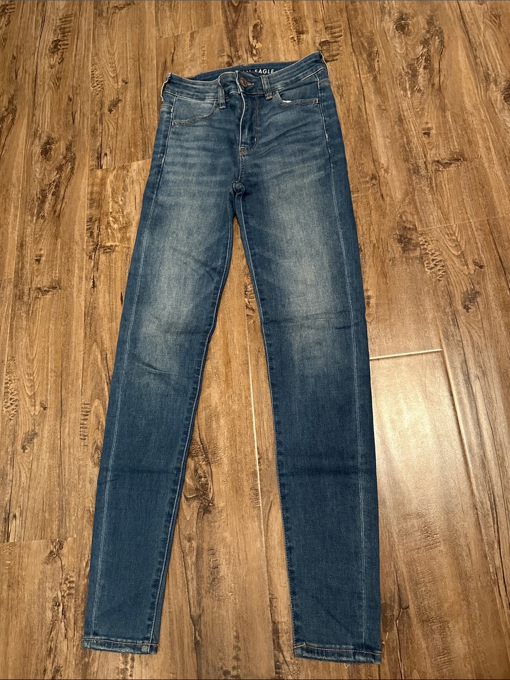 American Eagle Outfitters Kids Skinny Jeans - Blue Wash